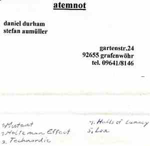 Atemnot  - Atemnot