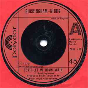Buckingham-Nicks - Don't Let Me Down Again