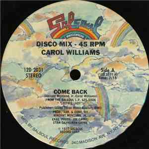 Carol Williams - Come Back