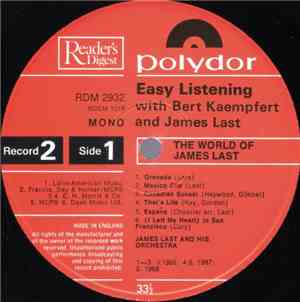 Bert Kaempfert & James Last - Easy Listening With Bert Kaempert & James Las ...
