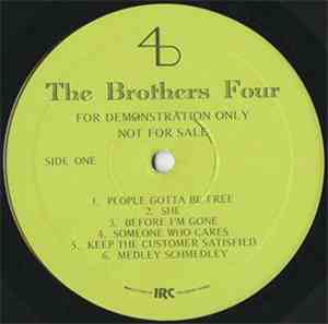 The Brothers Four - For Demonstration Only Not For Sale