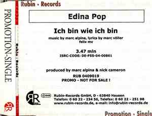 Edina Pop - Ich Bin Wie Ich Bin