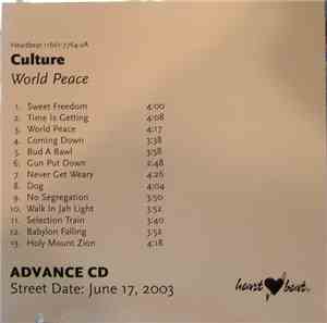 Culture - World Peace