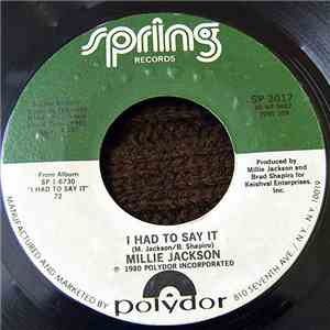 Millie Jackson - I Had To Say It