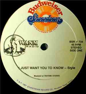 Style  / With-N-Time - I Just Want You To Know / Me And My Jam