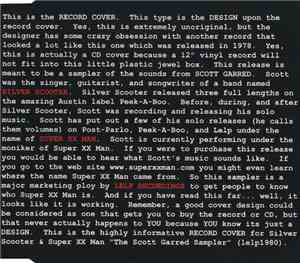 Silver Scooter / Super XX Man - The Scott Garred Sampler