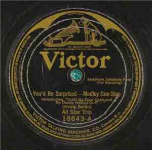 All Star Trio - You'd Be Surprised / Keep Movin'