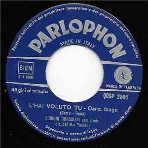 Giorgio Consolini - L'Hai Voluto Tu