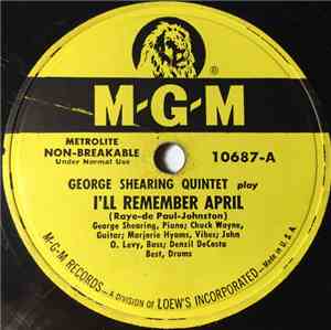 George Shearing Quintet - I'll Remember April / Jumping With Symphony Sid