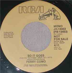 Perry Como - So It Goes