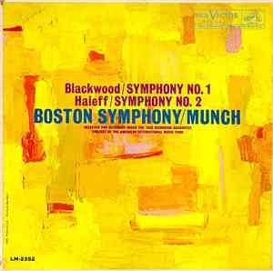 Boston Symphony / Charles Munch ~ Blackwood / Haieff - Symphony No. 1  •  S ...
