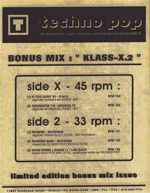 Various - Techno Pop - Bonus Mix Klass-X.2