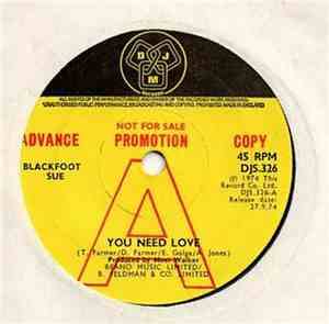 Blackfoot Sue - You Need Love