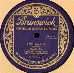 Claire Dux - Träumerei / Ave Maria