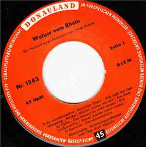 Rheinisches Stimmungsorchester Und Chor Karl Schmitz - Walzer Vom Rhein
