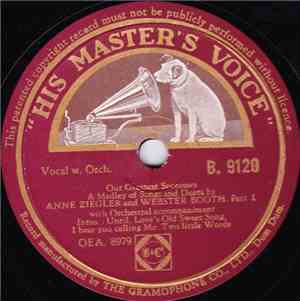 Anne Ziegler And Webster Booth - A Medley Of Songs And Duets By Anne Ziegle ...