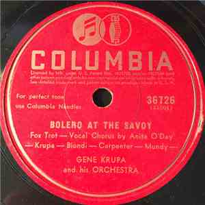 Gene Krupa And His Orchestra - Bolero At The Savoy / Side By Side