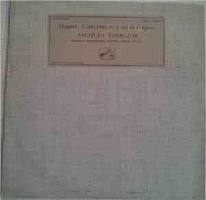 Mozart, Jacques Thibaud, Charles Munch, Orchestre Symphonique - Concerto No ...