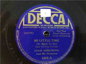 Louis Armstrong And His Orchestra - So Little Time / Mexican Swing