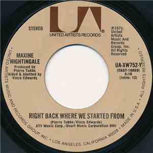 Maxine Nightingale - Right Back Where We Started From