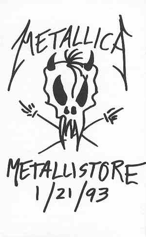 Metallica - Metallistore 1/21/93