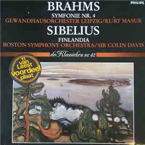 Kurt Masur, Sir Colin Davis - Brahms Symfonie nr. 4, Sibelius Finlandia
