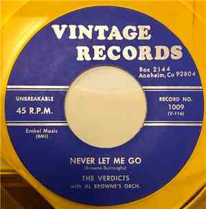 The Verdicts  With Al Browne's Orch. - Never Let Me Go