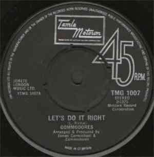 Commodores - Let's Do It Right