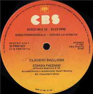 Claudio Baglioni - Strada Facendo / Via