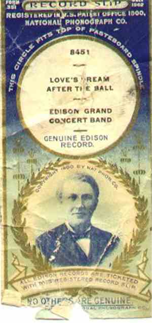 Edison Grand Concert Band - Love's Dream After The Ball