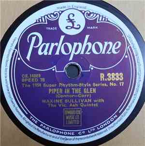 Maxine Sullivan With The Vic Ash Quintet - Piper In The Glen / Boogie Woogi ...