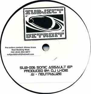 DJ Lhoie - Sonic Assault EP