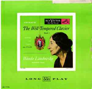 J.S. Bach - Wanda Landowska - The Well-Tempered Clavier: Book I: Preludes A ...