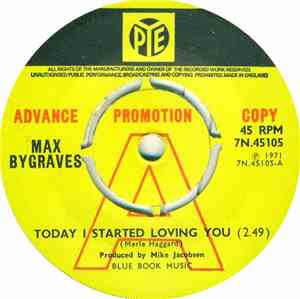 Max Bygraves - Today I Started Loving You