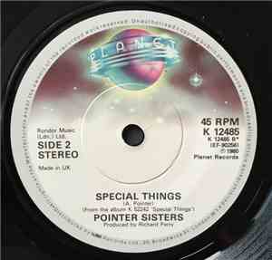 Pointer Sisters - Save This Night For Love / Special Things