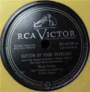 Mindy Carson - Button Up Your Overcoat / Together
