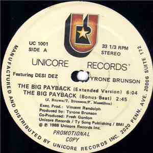 Tyrone Brunson Featuring Desi Dez - The Big Payback