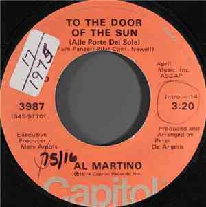 Al Martino - To The Door Of The Sun (Alle Porte Del Sole)