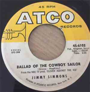 Jimmy Simmons -  Land Of Love/ Ballad  Of The Cowboy Sailor