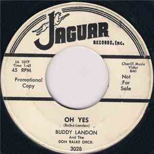 Buddy Landon - Oh Yes/A Bolt Of Lightning