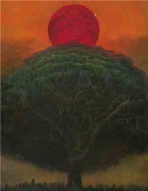 Burning Moon  - Red Sky