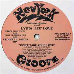 Stardom Groove Presents Lydia 'Lee' Love - Don't Take Your Love