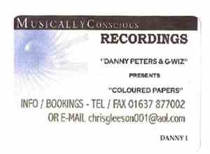 Danny Peters  & G-Wiz  - Coloured Papers