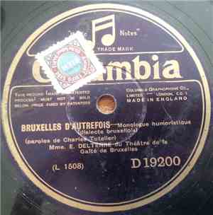 Mme. E. Deltenre - Bruxelles D'Autrefois / Ramonache