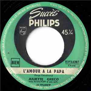 Juliette Gréco Avec André Popp Et Son Orchestre - Les Amours Perdues