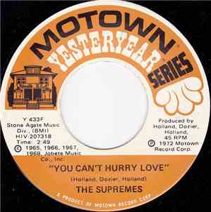 The Supremes - You Can't Hurry Love / My World Is Empty Without You
