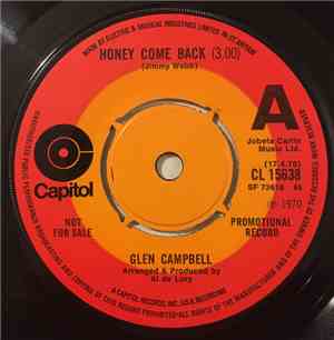 Glen Campbell - Honey Come Back / Where Do You Go