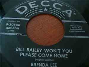 Brenda Lee - Bill Bailey Won't You Please Come Home