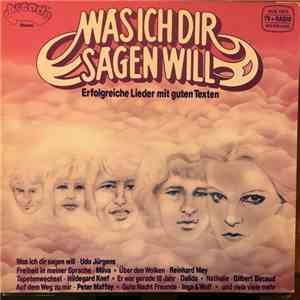 Various - Was Ich Dir Sagen Will