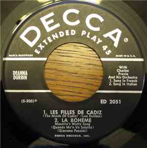 Deanna Durbin ,With Charles Previn And His Orchestra - One Fine Day / IL Ba ...